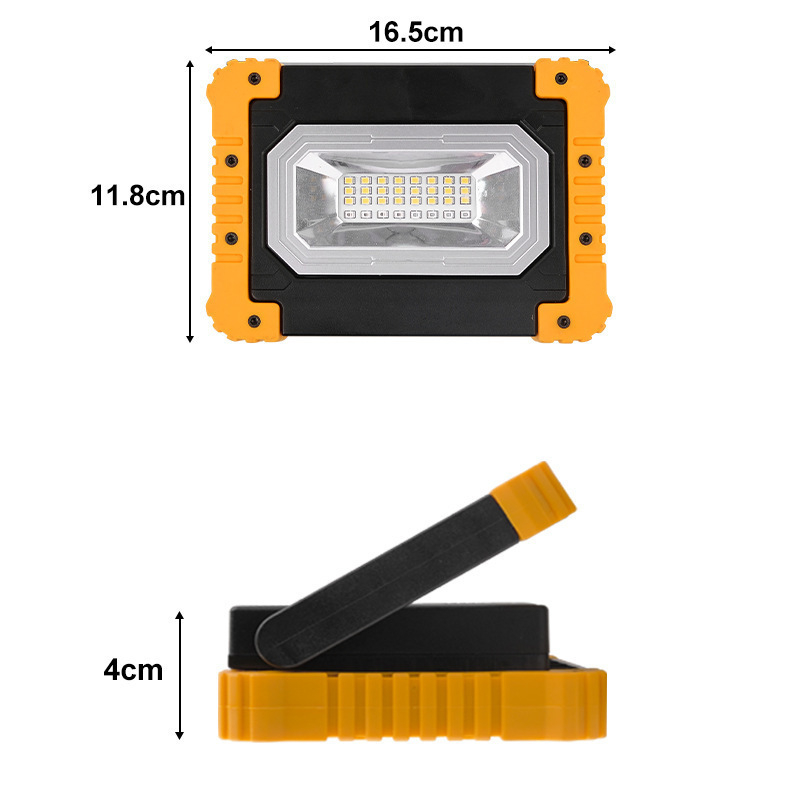 Cob LED pracovné svetlo, dobíjateľná batéria 2000mAh, 350 lm+, magnetické, viacúčelové s Power Bank funkciou pre núdzové a vonkajšie osvetlenie