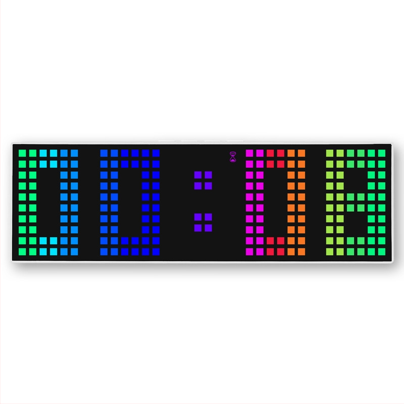 Yida Time žadintuvas — vienpusiai LED skaitmeninis ekranas, išorinis maitinimas, amžinasis kalendorius, atgalinės skaitos funkcija, šiuolaikinis minimalistinis dizainas