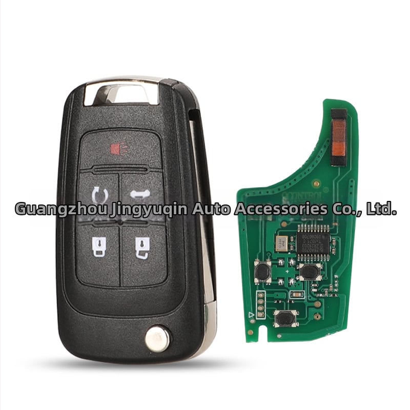 Pakeičiamas nuotolinis raktas Chevrolet Cruze, Buick Regal, Opel – 315/433 MHz, 2–5 mygtukai, PP lustas, korpusas iš ABS + varis