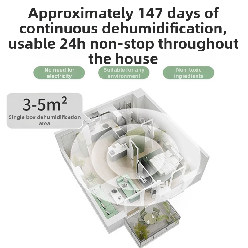 Levandų kvapo desikantas drėgmės sugeriamoji dėžutė vidinei drabužių spintai, 230 g, dėžutėje