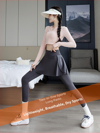 Seelik-leggingsid, kõrge vöökoht, hingav õhuke polüester-elastaan segu, Mu Shengfei, ühetükkiline muster, tihe lõige, 2025 kevad