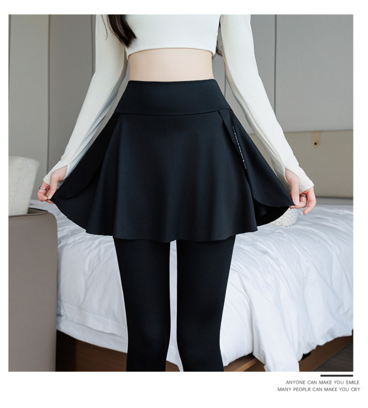 Seelik-leggingsid, kõrge vöökoht, hingav õhuke polüester-elastaan segu, Mu Shengfei, ühetükkiline muster, tihe lõige, 2025 kevad