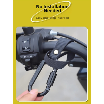 Priekšējā uzstādīšana bez urbšanas — universālais motocikla āķis ar vienu āķi ķiverēm un kravām