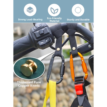 Priekšējā uzstādīšana bez urbšanas — universālais motocikla āķis ar vienu āķi ķiverēm un kravām