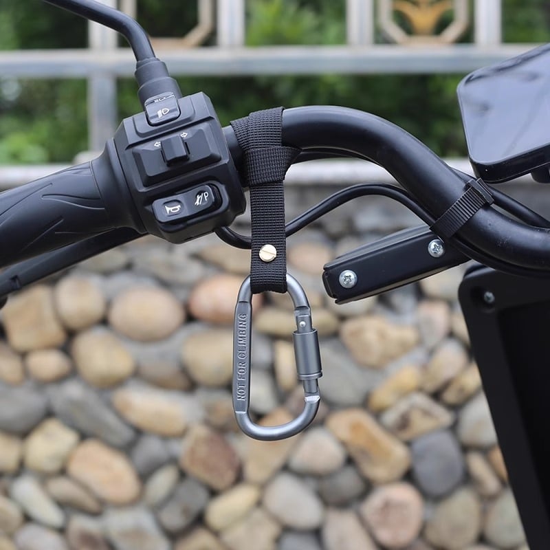 Priekšējā uzstādīšana bez urbšanas — universālais motocikla āķis ar vienu āķi ķiverēm un kravām