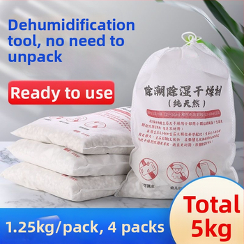 Greito kalkių desikantas maišelis vidaus drėgmei sumažinti; apsauga nuo drėgmės ir pelėsių spintose, kambariuose ir sandėliuose (maišelis, plokščia padėtis).