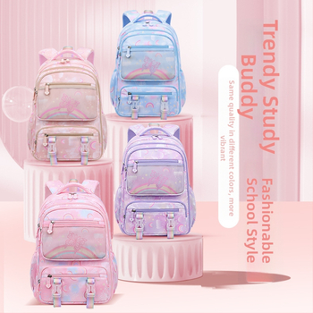 Sesame Baby nailon koolikott tüdrukutele lillemustriga, 5.–6. klassile, polüestervooder