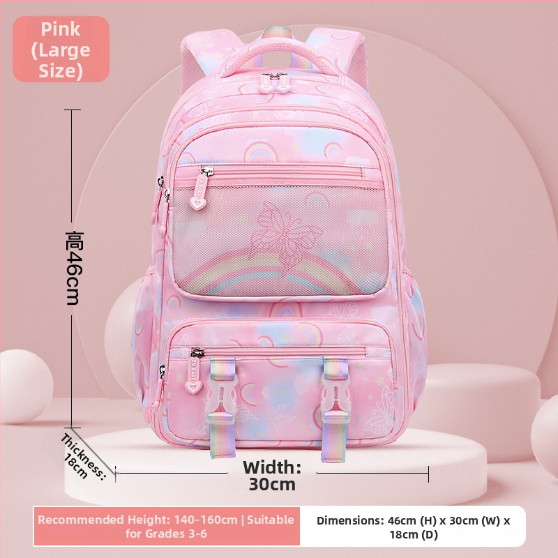 Sesame Baby nailon koolikott tüdrukutele lillemustriga, 5.–6. klassile, polüestervooder