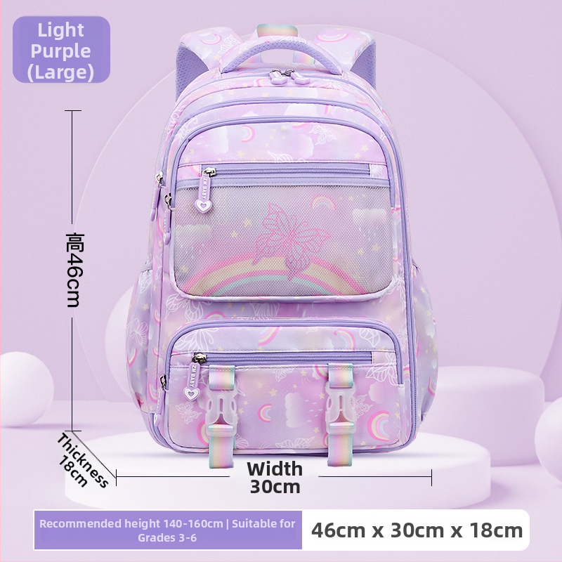 Sesame Baby nailon koolikott tüdrukutele lillemustriga, 5.–6. klassile, polüestervooder