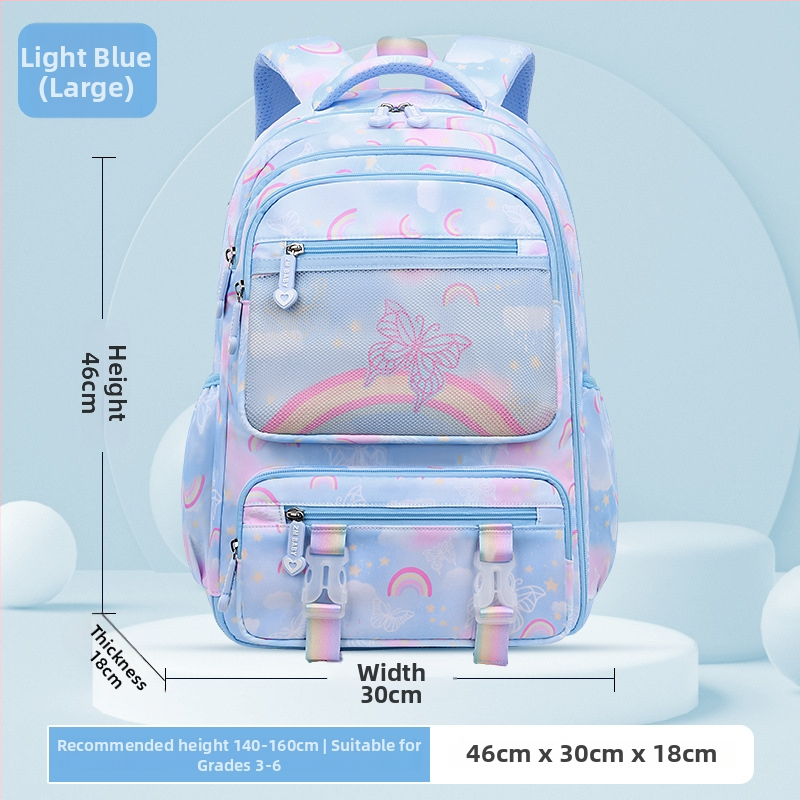 Sesame Baby nailon koolikott tüdrukutele lillemustriga, 5.–6. klassile, polüestervooder