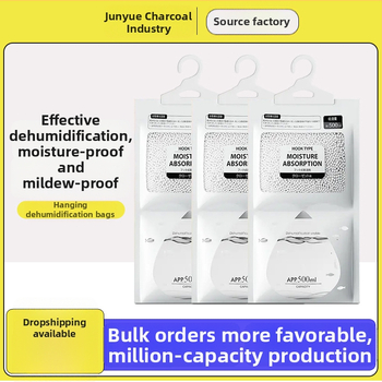 Bamboo rhyme Desikantas maišelis su kalcio chloridu, 200 g, pakabinamas kabliukas, namų drėgmės mažinimo priemonė