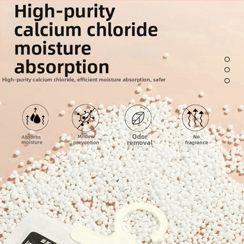 Bamboo rhyme Desikantas maišelis su kalcio chloridu, 200 g, pakabinamas kabliukas, namų drėgmės mažinimo priemonė