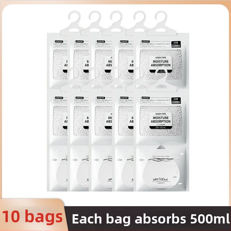 Bamboo rhyme Desikantas maišelis su kalcio chloridu, 200 g, pakabinamas kabliukas, namų drėgmės mažinimo priemonė