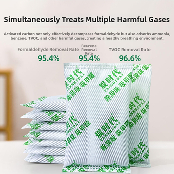 Bambuko anglies maišelis formaldehido šalinimui ir drėgmės absorbcijai, 100 g/vnt., skirtas patalpai, pakuočių 10/15/20/30/50