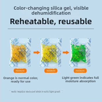 Desikant od silikagela s promjenom boje, kvalitetan za prehrambenu upotrebu, višekratno upotrebljiv, miris limuna, pakiranje u vrećici, 1000 komada