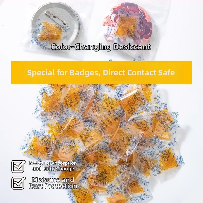 Desikant od silikagela s promjenom boje, kvalitetan za prehrambenu upotrebu, višekratno upotrebljiv, miris limuna, pakiranje u vrećici, 1000 komada