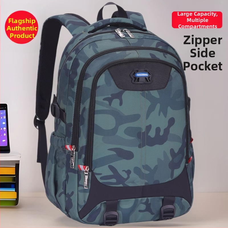 Kamuflaažseljakott 20–35L, PU materjal, kumerad õlarihmad, vaba aja reisimise stiil