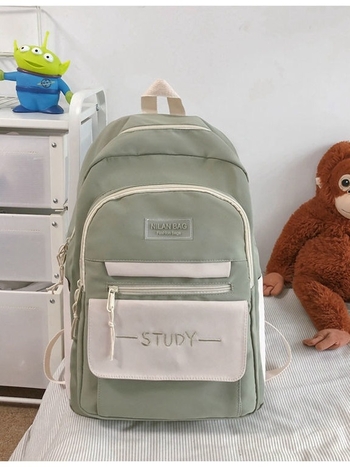 Mu Ziling koolikotis, suur mahutavus 36–55 L, kanvas, veekindel, sobib 15-tollise sülearvutiga, õhu-padi rihmad