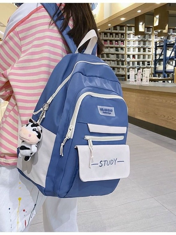 Mu Ziling koolikotis, suur mahutavus 36–55 L, kanvas, veekindel, sobib 15-tollise sülearvutiga, õhu-padi rihmad