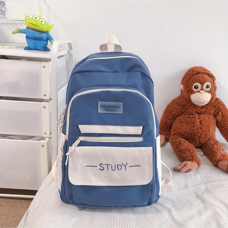 Mu Ziling koolikotis, suur mahutavus 36–55 L, kanvas, veekindel, sobib 15-tollise sülearvutiga, õhu-padi rihmad