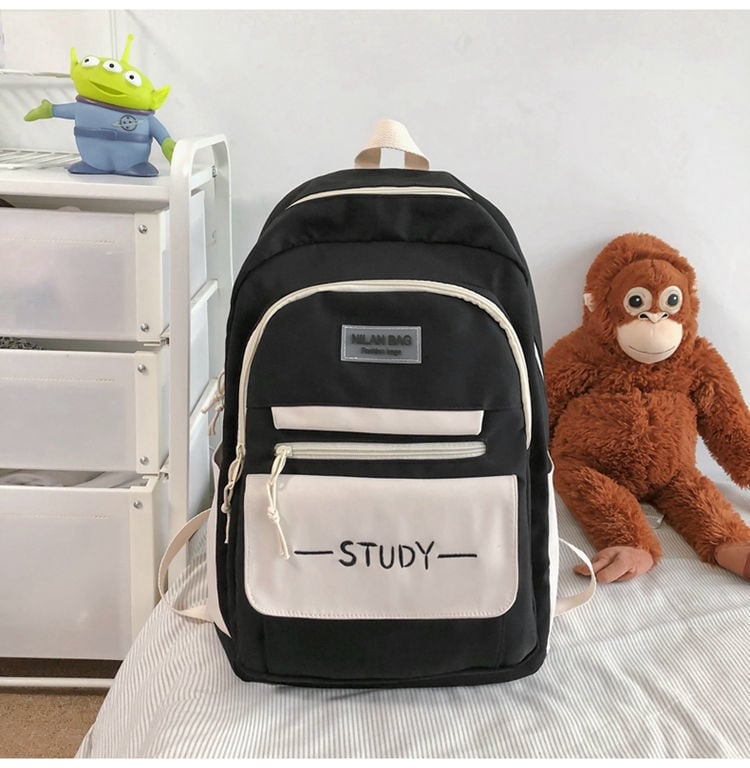 Mu Ziling koolikotis, suur mahutavus 36–55 L, kanvas, veekindel, sobib 15-tollise sülearvutiga, õhu-padi rihmad