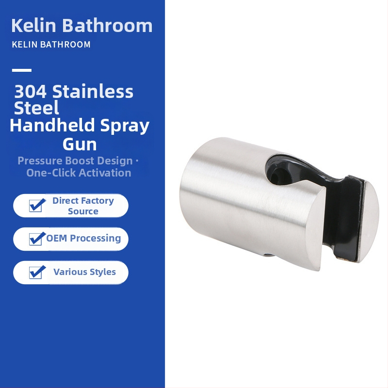 Dušo laikiklis su fiksuota baze; 304 nerūdijantis plienas; sieninis montavimas; plonas šlifuotas paviršius; modelis X-20; šiuolaikinis minimalistinis stilius