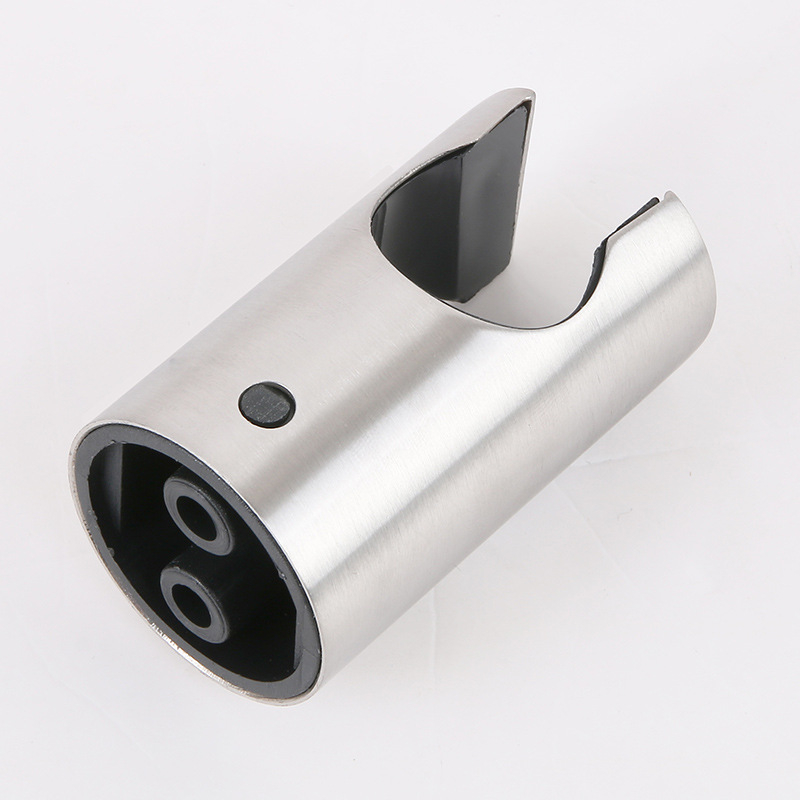 Dušo laikiklis su fiksuota baze; 304 nerūdijantis plienas; sieninis montavimas; plonas šlifuotas paviršius; modelis X-20; šiuolaikinis minimalistinis stilius