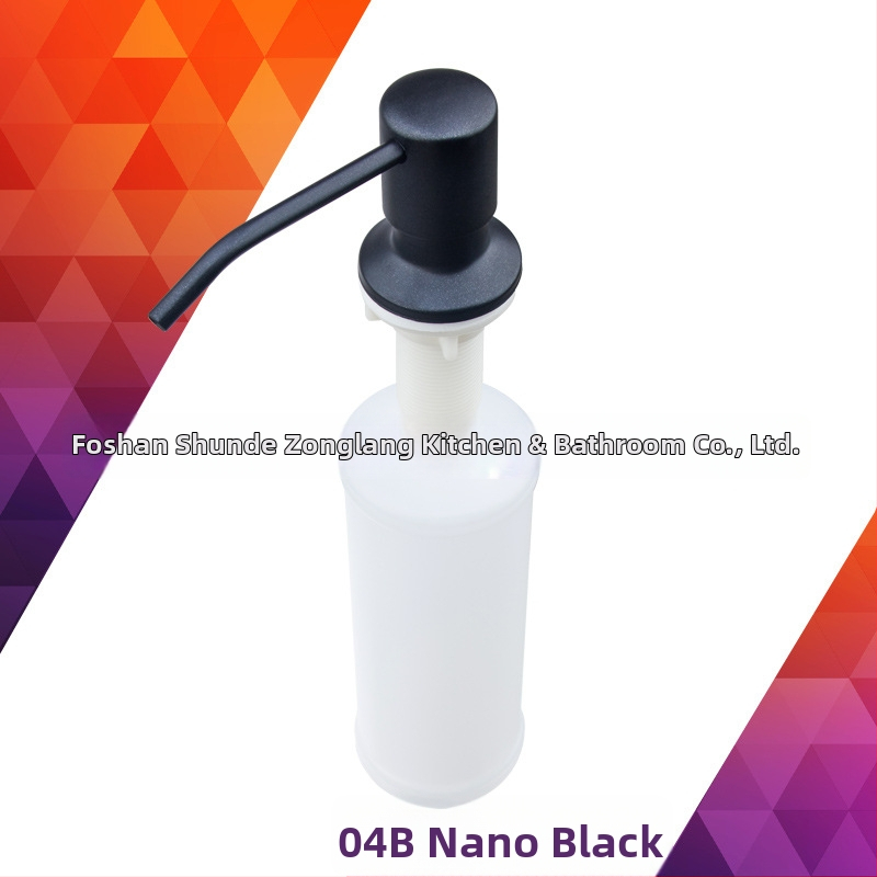 Muilo dozatorius kvarcinio akmens plautuvei, rankinis slėgiamas, Medžiaga: nerūdijantis plienas + PP, Paviršius: smėlio apdaila, Svoris: 0.16