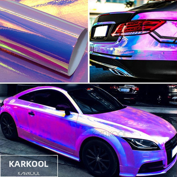 Auto kere värvimise kile Rainbow elektroplaatimise efektiga, PVC isekleepuv, kohandatav, kleepimine