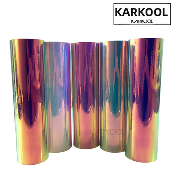 Auto kere värvimise kile Rainbow elektroplaatimise efektiga, PVC isekleepuv, kohandatav, kleepimine