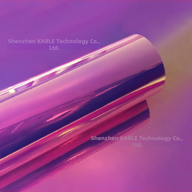 Auto kere värvimise kile Rainbow elektroplaatimise efektiga, PVC isekleepuv, kohandatav, kleepimine