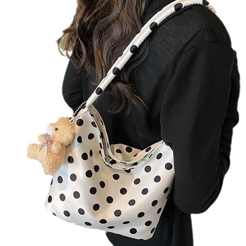 Dumpling-kujuline õlakott Oxford kangast, tõmblukuga sulgemine, sisetaskud (peidetud tõmblukukott, telefoni tasku, ID-kaart tasku)