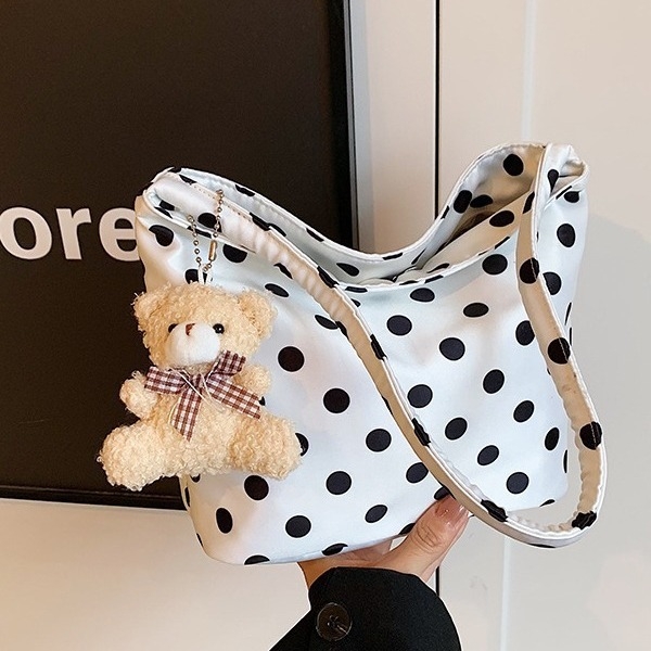 Dumpling-kujuline õlakott Oxford kangast, tõmblukuga sulgemine, sisetaskud (peidetud tõmblukukott, telefoni tasku, ID-kaart tasku)