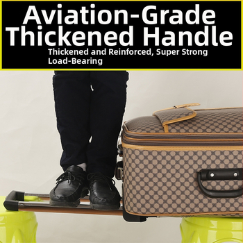 PU nahast reisikohver universaalsete ratastega, tõmblukuga avamine, triibuline muster, veekindel