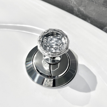 Gumb za ispiranje toaleta s dijamantnim uzorkom, univerzalna kompatibilnost, moderni minimalistički stil, bez ugradnje