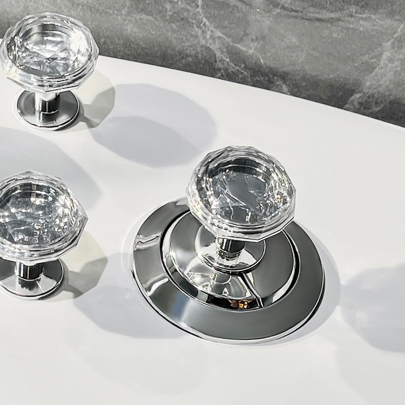 Gumb za ispiranje toaleta s dijamantnim uzorkom, univerzalna kompatibilnost, moderni minimalistički stil, bez ugradnje