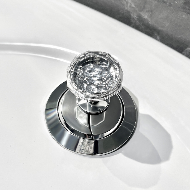 Gumb za ispiranje toaleta s dijamantnim uzorkom, univerzalna kompatibilnost, moderni minimalistički stil, bez ugradnje