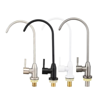 Кухненски кран за пречистване на вода с гъвкав извивка, неръждаема стомана, модел 6394, 1.63 MPa, вход/изход 4 точки, керамичен диск клапан