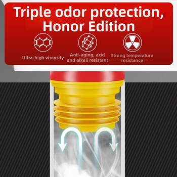 Silikoonist WC flantsi tihend — moodsalt minimalistlik stiil, liimitav paigaldus