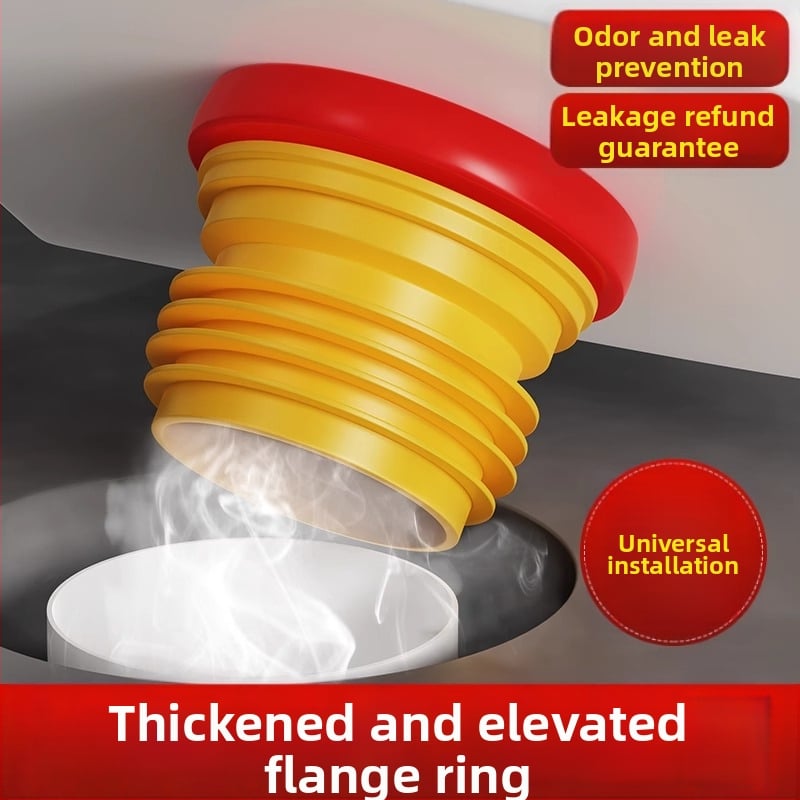 Silikoonist WC flantsi tihend — moodsalt minimalistlik stiil, liimitav paigaldus