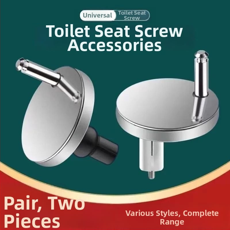 Tualeti katte kinnitused – universaalne laienemisvarras ühendus, mutter ja klips, roostevaba teras ja plastik