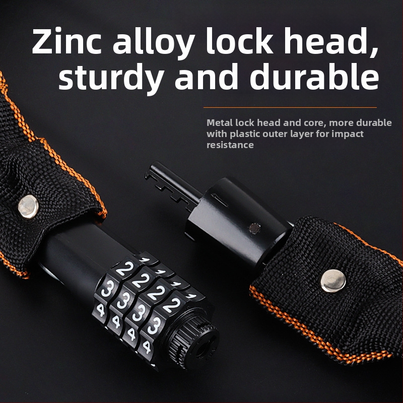 4-ciparu paroles velosipēda ķēdes slēdzis, pārnēsājams, no leģētā tērauda, svars 450 g