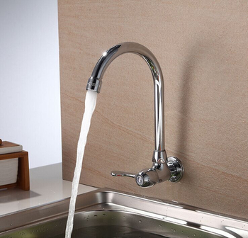 Кухненски смесител Morning Dew, хоризонтален вграждащ се във стената, мед, 6 MPa, 0-90°C