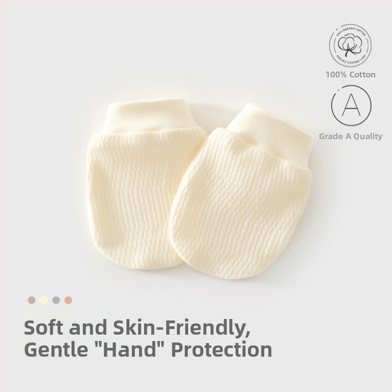 Kūdikių drabužių komplektas – unisex, 100% medvilnė, su kepure, pirštinėmis ir kojinėmis – švelnus audinys