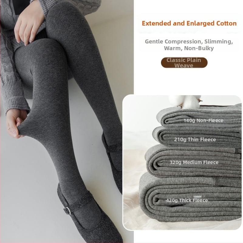 Puuvillased sukkpüksid jalgadega – kevad-sügis, paksenenud, 95–100% puuvill, hoiab sooja, mitmekülgne stiil