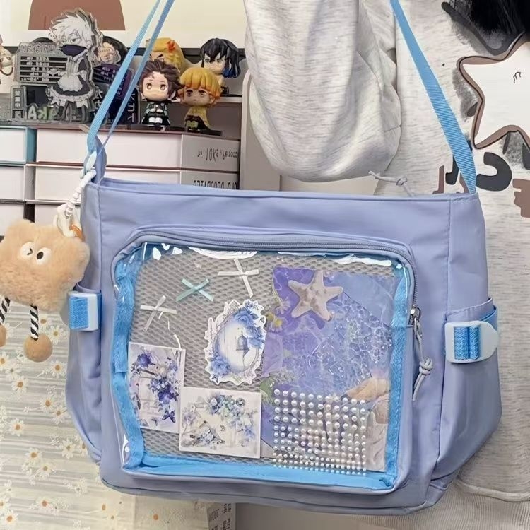 Geantă mesager PU Yuli – stil unisex, căptușeală din nailon, buzunar pentru telefon, cu strat interior