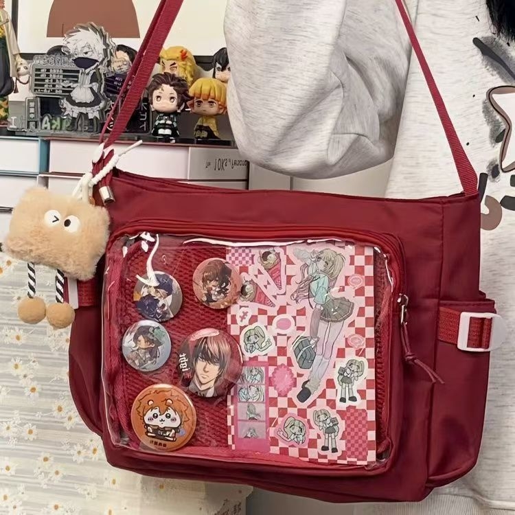 Geantă mesager PU Yuli – stil unisex, căptușeală din nailon, buzunar pentru telefon, cu strat interior