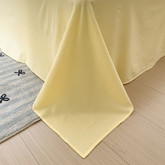 Štvordielny set posteľného prádla z dvojitého vlákna, jemný kvetinový vzor, plachta s gumou, reaktívny tlač