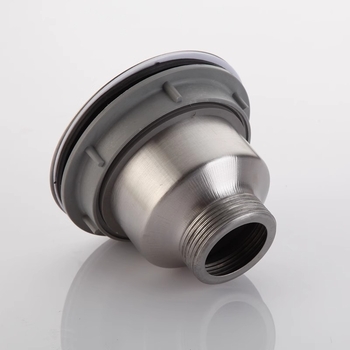 Дренажен комплект за кухненска мивка от неръждаема стомана, P-образно трапче, тип капак, модерен минималистичен стил