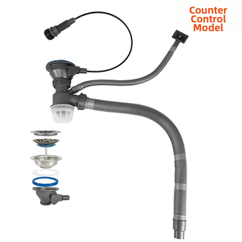 Köögivalamu tõmmatav äravool, roostevabast terasest, D01 mudel, S-kujuline, kaasaegne minimalistlik stiil